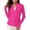 Hot Pink, variant on Womens Workout Tops Long Sleeve 1/4 Zip UV Sun Protection UPF 50  Quick Dry Workout Hiking Athletic Shirts Rash Guard for Women Gym Tops