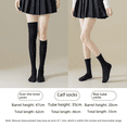 thumbnail image 4 of Calcetines de pantorrilla delgados jk calcetines de algodón de color sólido para niñas primavera y verano calcetines de color sólido de estilo japonés a juego calcetines por encima de la, 4 of 6