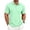 Mint Green, variant on JULMCOMO Polo Shirts for Men Collared 3 Buttons Short Sleeve Lightweight Regular Fit Casual Golf Shirt Comfy Classic Tees Navy 2XL