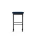 thumbnail image 3 of Amisco Easy 30 in. Bar Stool - Blue Polyurethane / Black Metal, 3 of 8