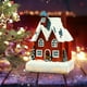 thumbnail image 4 of Fiudx Farol Navideño con Luz Led de Colores, Decoración Festiva de Mesa, Luz Romántica Navideña, Funciona con Pilas, Ambiente Festivo, 1 Lámpara Decorativa, 4 of 6
