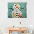 thumbnail image 2 of snowman starfish folk art Fine Art  Aesthetic   Poster ＆print Wall Painting  for Classroom Kitchen Office Farmhouse Bathroom Room Decor Pictures Wall Art Painting Canvas Prints Wall Art, 2 of 6