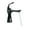 SLT086SB, variant on Basin Faucet Black And Chrome Bathroom Sink Faucet, Single Handle Basin Taps Deck Wash Hot Cold Mixer Tap Crane