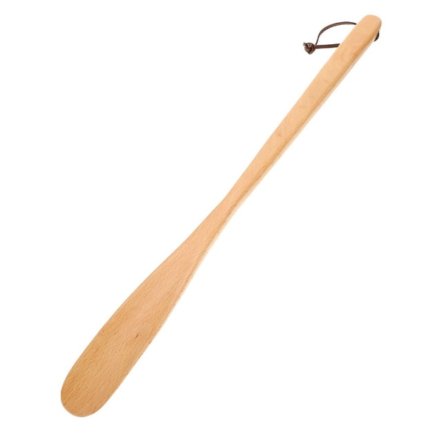 CTIRCHIU long shoehorn Shoehorn Simple Design Natural Wood Color 1Pcs for People with mobility difficulties Home Use