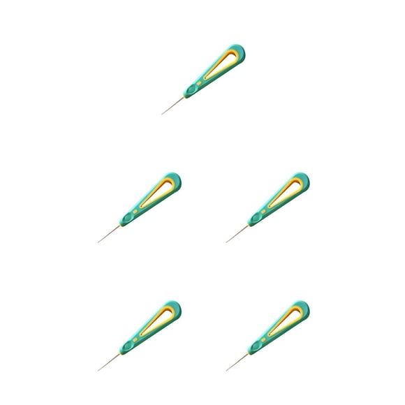 Eigraketly Herramienta de tracción de raqueta de bádminton de mano punzón para hacer ejercicio herramientas de instalación fija Verde 5piezas