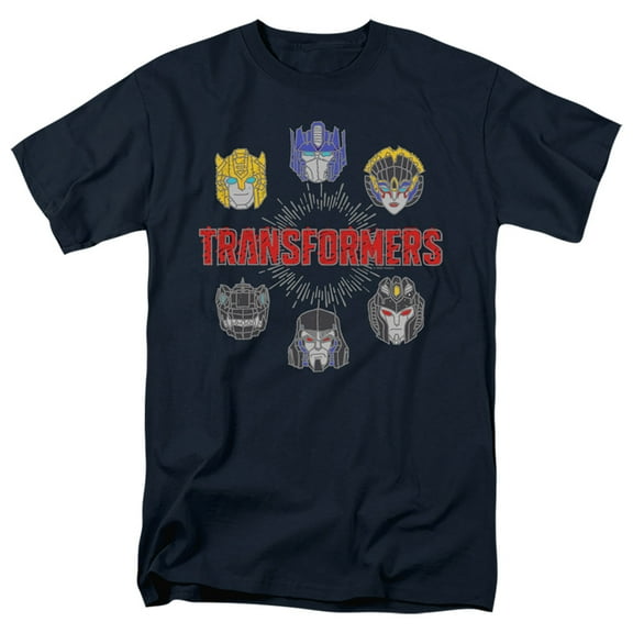 Transformers Robo Halo S/S Adult 18/1 T-Shirt Navy
