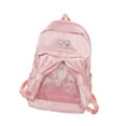 thumbnail image 4 of Mochila de moda Mochila con cremalleras suaves para mochileros Compras de regalos de cumpleaños Rosa, 4 of 8