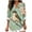 Green, variant on YUGYXL Womens V-Neck Long Length Sleeve Vintage Floral Print Boho Tops Casual Fall Holiday Blouse Vacation Clothes Green XXL