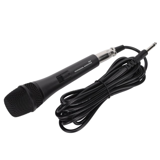 Micrófono de Karaoke, micrófono dinámico de Karaoke, micrófono de mano de metal, micrófono con cable, artesanía Superior