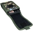 thumbnail image 6 of Luxmo Belt Holster Case for phones up to 7 in. - Vertical Rugged Nylon [Card Slots & Belt Loops] Phone Carrying Pouch (Fits with Cases) - Army Jungle Camo, 6 of 8