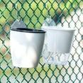 thumbnail image 3 of 2 Fixed Plant Pots Plant Hangers Round Container 15.8X18CM White, 3 of 8