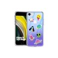 thumbnail image 1 of TalkingCase Slim Phone Case Cover Compatible for Apple iPhone SE 2022/3rd/2020/8/7, Alien Stickers Print, USA, 1 of 7