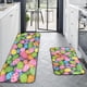 thumbnail image 4 of Set de alfombras de cocina de Pascua con respaldo antideslizante - Felpudos absorbentes para entrada, baño y fregadero - 40x60cm + 40x120cm Alfombra decorativa, 4 of 9