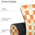 thumbnail image 4 of Yayeee Faucet Mat for Kitchen Sink 14.7" Diatomite Long Splash Guard Pad, Orange Checkered Pattern, 2 Pack, 4 of 7