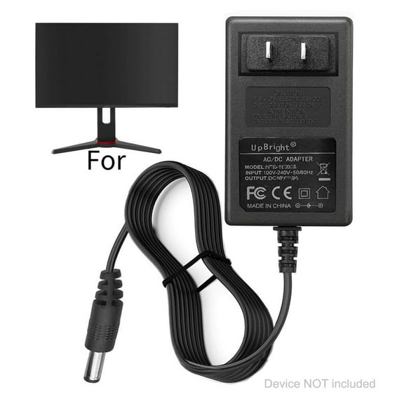 12V AC DC Adapter for O-n-n 100027813 Monitor 24" LED FHD 1080p 165hz 1ms Gaming 12VDC 2.5A-3A Power Cord Charger PSU