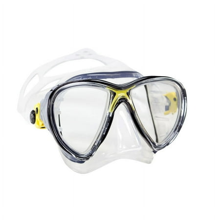 UPC: 0843607028677 | Cressi Big Eyes Evolution Mask (Clear/Yellow  Big Eyes Evolution)