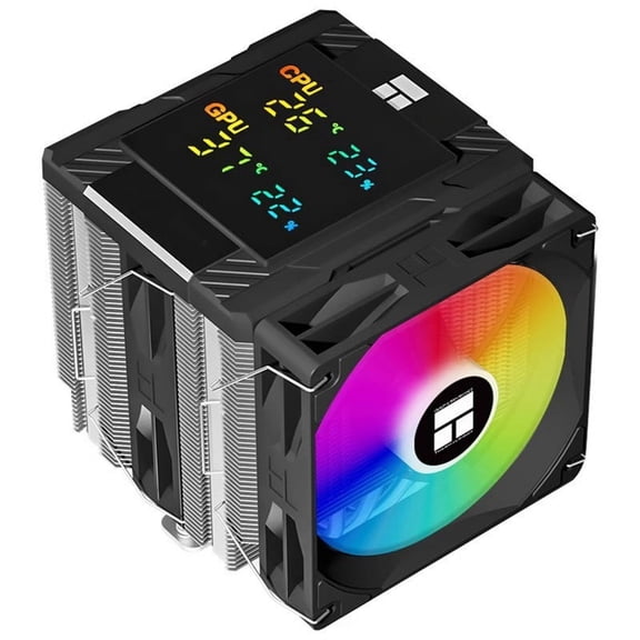PA 120 Digital Chassis Air Cooling Radiator 6 Heat Pipe/CPU/CPU Simultaneous Monitoring Supports LGA1851/1700/AM5 ARGB