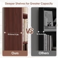 thumbnail image 6 of Homfa 82" Tall Bookcases, Freestanding Display Storage Shelves, 7-Tier Open Bookshelf for Home Office Living Room Bedroom, Cherry Red, 6 of 7