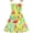 Yellow, variant on Girls Dress Red Leaves Smocked Halter Tank Sundress 2-3 Years