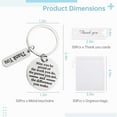 thumbnail image 5 of 150 PCS Employee Appreciation Gifts, Bulk Thank You Keychains Gifts, Inspirational Stainless Steel Keyrings with Drawstring Bags and Cards, Appreciation Gifts for Coworker Nurse, 5 of 7