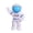 White 1 Pack, variant on Space Mini Figures Erasers Outer Space Stickers For Kids Astronaut Sculpture Toy Erasers For School 2PCS, 2.6 cm×4.3 cm, Gray