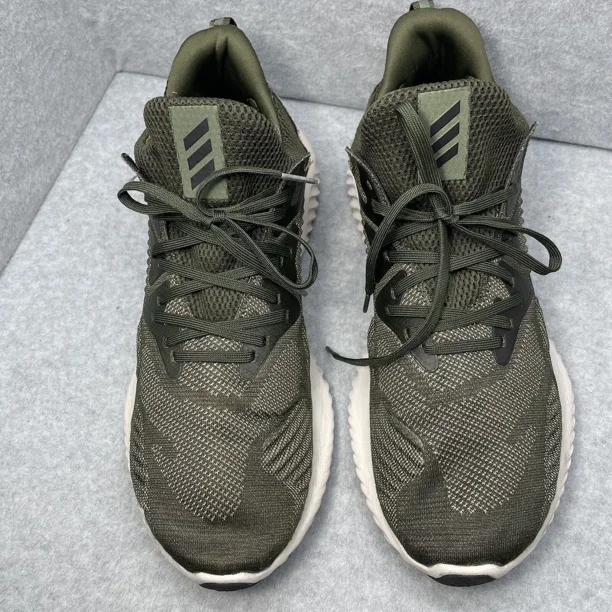 Adi - das AlphaBounce Continental Mens 11 green athletic Running Shoes