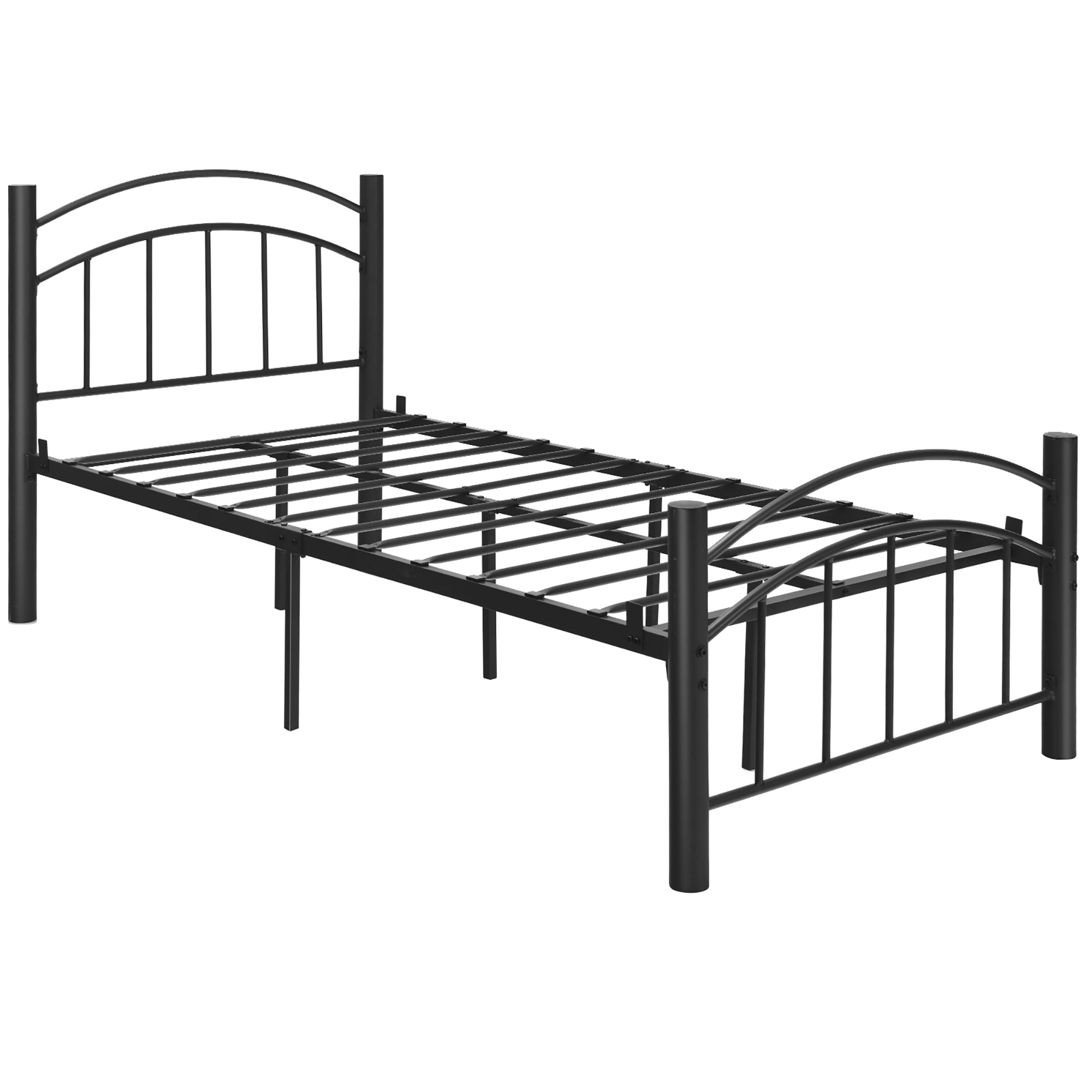 Costway Twin Size Metal Bed Frame Platform Mattress Foundation W