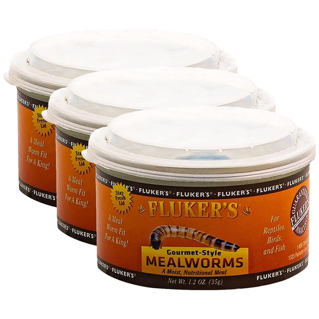 Comida Gourmet para Reptiles Fluker's Mealworms 3 Paquetes