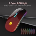 thumbnail image 4 of Mouse CC Store LED inalámbrico Bluetooth 5.1 y 2.4 GHz negro-rojo, 4 of 8
