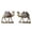 Gold, variant on CarpNettore 2 Camel Statues, Animal Sculptures, Creative Decorative Crafts, Resin Figurines, Wood Grain Color