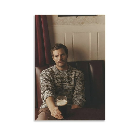 Jamie Dornan Famous Model Poster Poster Decorative Painting Canvas Wall Art Living Room Posters Bedroom Painting 08x12inch(20x30cm)