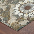 thumbnail image 3 of Addison Rugs Chantille Indoor/Outdoor Transitional Floral Ivory Machine Washable Rectangle Rug, 3' x 5', 3 of 8