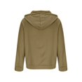 thumbnail image 5 of Vintage Hoodies for Men with Front Pocket Pullover Sweatshirts Long Sleeve Drawstring Solid Color Comfort Going Out Athletic Hiking Hooded Tops, 5 of 6
