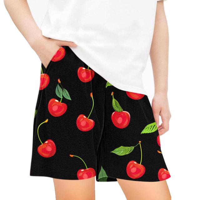 Odeerbi 5-14 Años Niños Niñas Verano Pantalones Cortos Estampados Lindo Workout Pantalones Cortos Deportivos Lindo Transpirables