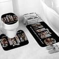 thumbnail image 4 of FRAMICS Black King Shower Curtain Sets with Rugs, 16 Pc African American Bathroom Sets, Waterproof Fabric Bathroom Curtain Decor with Hooks, 4 of 10