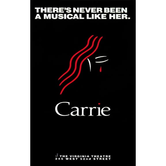 Carrie (1988) 11x17 Broadway Poster