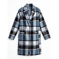 thumbnail image 4 of Tqcoqu Long Wool Blend Jacket for Women, Hooded Plaid Coat Oversized Button Down Shacket 2026 Fall Winter Casual Warm Trench Coats, 4 of 9
