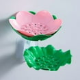thumbnail image 1 of QTOCIO Flower Soap Rack Storage Rack Double-layer Draining Soap Box Non-drilling Wall-mounted Storage Rack, 1 of 1