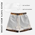 thumbnail image 3 of FORMRS Boys Swim Trunks Quick Dry Mesh Liner Boardshorts Sizes XS-XL, Gold Flower, 3 of 7