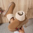 thumbnail image 2 of Gyexs Snow Boots for Women Tall, Winter Shoes Women, Breathable, Speed Laces, Rain, Steel Toe, Outerwear, Brown, Size 6.5, 2 of 8