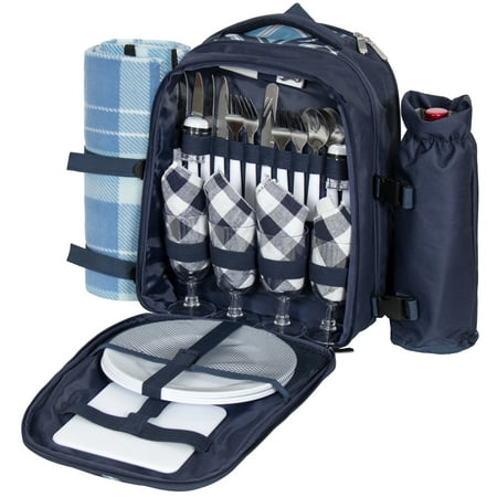Best Choice Products 4-Person Insulated Picnic Bag Set, (Best Picnic Sets Australia)