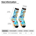 thumbnail image 2 of Masiiu Bluey Pattern Adult Crew Socks, Breathable Color-Block Mid-Calf Socks, Comfortable for Daily Wear and Sports, 2 of 6