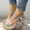 Blue, variant on SMihono Sandals Womens Summer Plus Size Women's Ladies Platform Wedges Heel Sandals Floral Flower Lace-up Shoes Footwear Slipper On Clearance