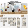 thumbnail image 6 of Spring Flowers Window Privacy Film,Vintage Floral Leaves Birds Pastoral Botanical Static Cling UV Sun Blocking Heat Control Window Tint Day and Night,Non-Adhesive One Way Privacy Cover 35.4''x78.7'', 6 of 7