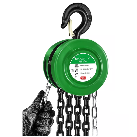 Polipastos Manuales Con Cadena 3m Capacidad De 2 Ton Shawty