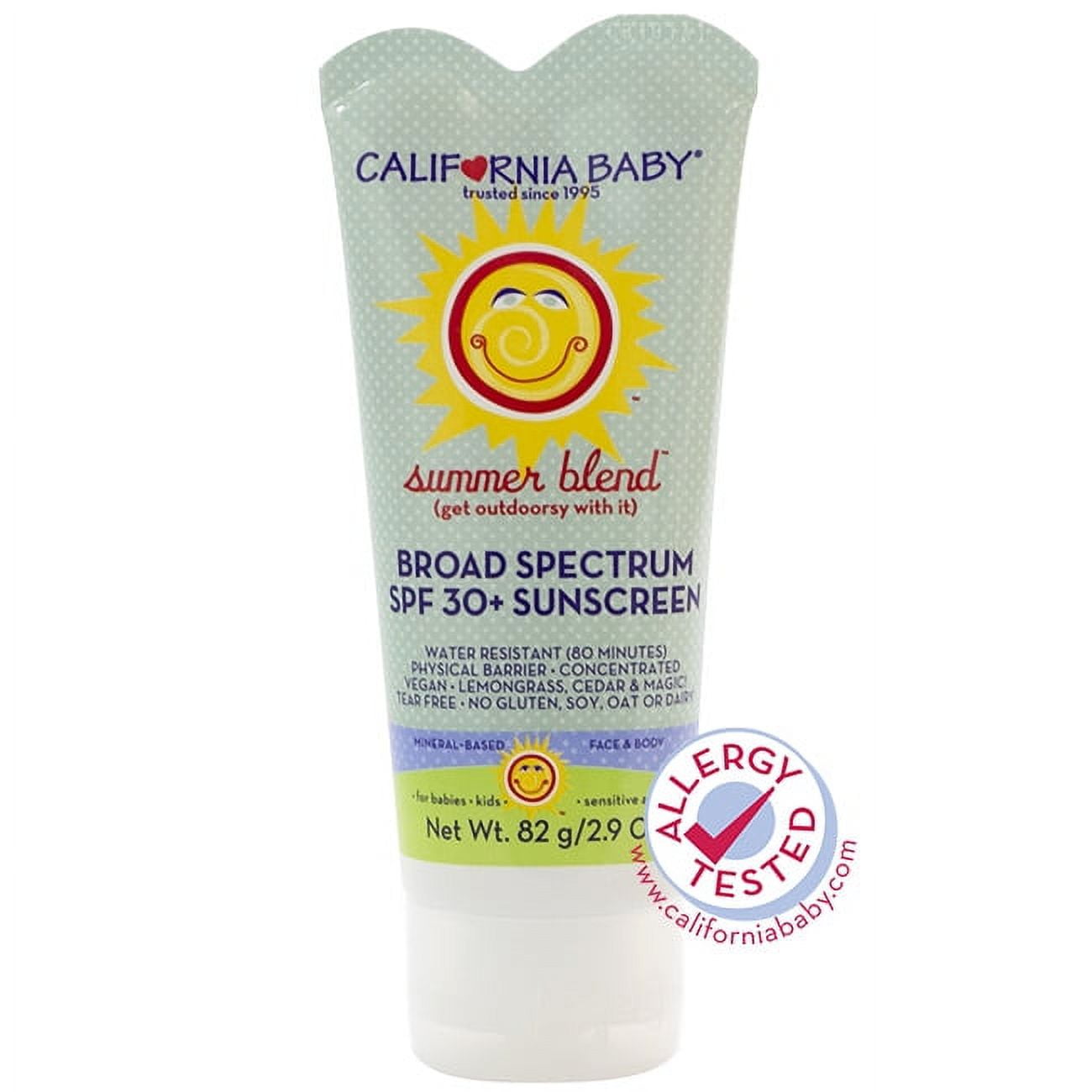 California Baby California Baby Summer Blend Broad Spectrum SPF 30+ Sunscreen - 2.9 Ounce