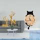 thumbnail image 2 of Estatua de escultura de ciervo,Estatuas de ciervos en pareja para decorar la entrada del hogar.,Reloj de pared,Reloj de pared decorativo para baño y dormitorio.,Reloj de pared de gato, 2 of 8