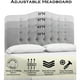 thumbnail image 4 of Bedroom furniture upholstered bed, bed with button tufted and adjustable height headboard, bedroom bed, queen bed, natural beige My Lux Decor Round, 4 of 8