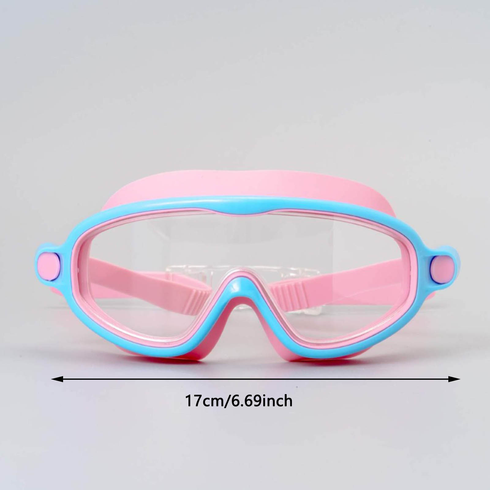 Lot De 2 Paires De Lunettes De Natation Pour Enfants Avec Bouchons D'oreille Et Pince-nez - Anti-buée, Protection UV, étanches, Vision Large 180°, Pour 3 à 15 Ans