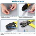 thumbnail image 5 of Cable Crimping Pliers, Cable Crimping Tool with 5 Interchangeable Jaws, Ratcheting Pliers, 5 of 5